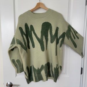 Princess Polly Katie Oversized Sweater - Green